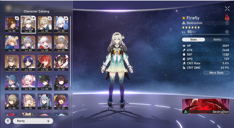 [Asia] TL66 - Firefly,Aventurine,Bronya,Welt,Clara,Jingliu(E1),Himeko(E2)