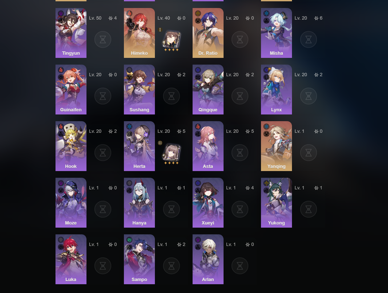 [Asia] TL69 - Firefly,Robin,Black Swan,Ruan Mei,Huohuo,Kafka,Gepard,Clara,Himeko,Yanqing,Bronya(E1)