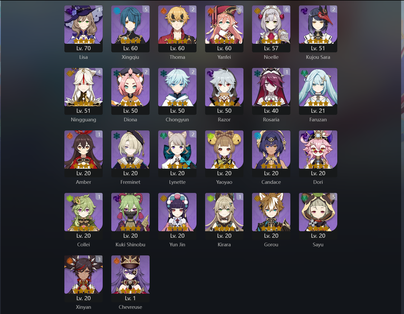 [America] AR56 - Hu Tao,Diluc,Zhongli,Tartaglia,Jean,Ayaka,Yalen,Itto,Arlecchino,Alhaitham,NEuvillette,Tighnari,Mona,Qiqi(C2)