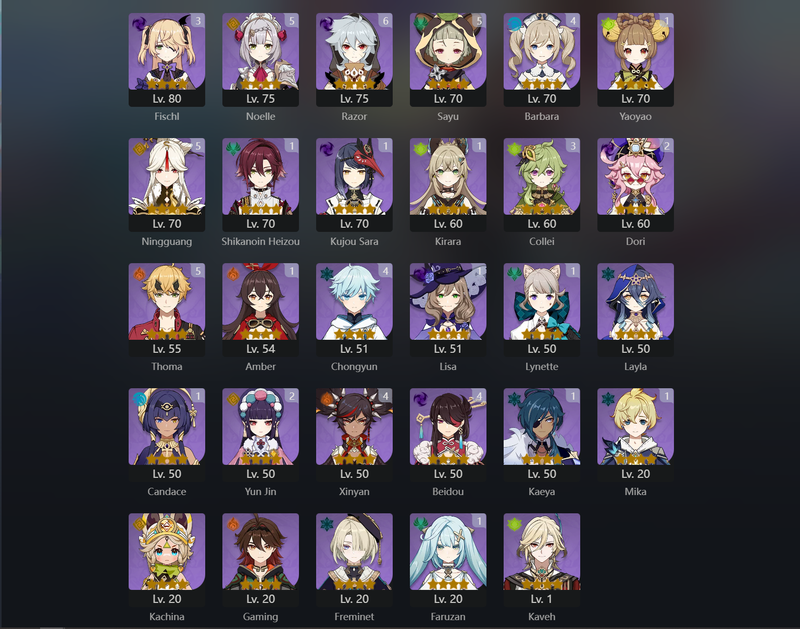 [America] AR57 - Raiden shogun,Kazuha,Ganyu,Ayaka,Eula,Hu Tao,Yelan,Alhaitham,Diluc,Itto,Neuvillette,Keqing,Mona(C1),qiqi(C1),Jean(C1)