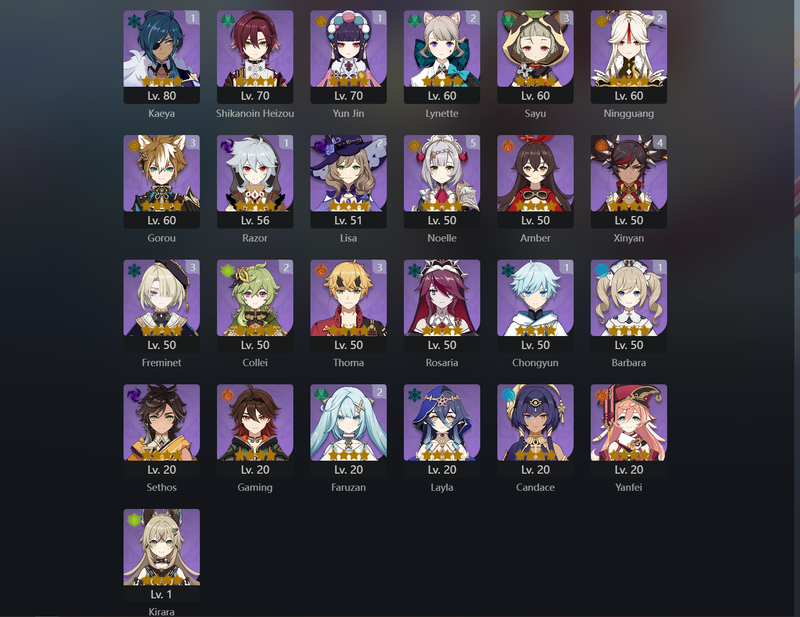 [America] AR56 - Miko,Mokomi,Eula,Xiao,Yoimiya,Lyney,Furina,Nahida,Qiqi,Jean,Xilonen,Tighnari,Mona(C1),Diluc(C1)[Dead:t]