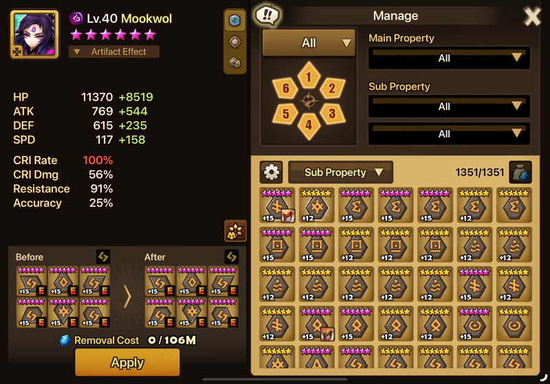 [Asia] Midgame | Mookwol, Giana +1300 scrolls, 7k crystals