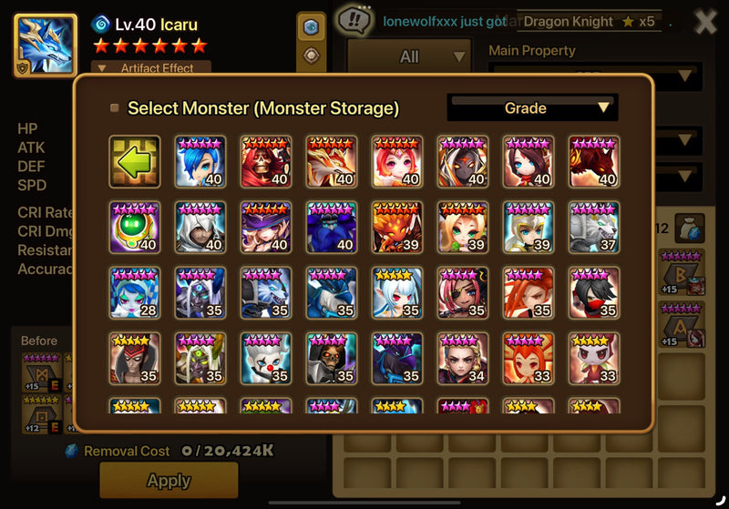 [Asia] Midgame | Beast rider Light & Dark +33nat. Bonus: 900 scrolls, 11k crystals